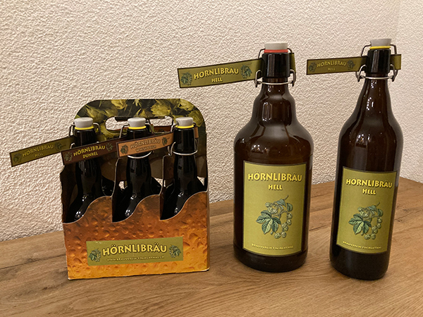 Hörnlibräu Flaschen 1 L und 2 L