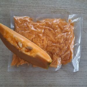 Kürbis, gerieben und gefroren (500g)